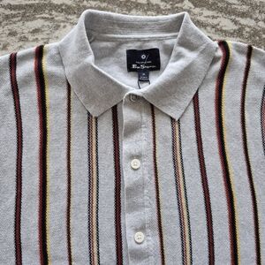 Ben Sherman Men's Sweater Polo Shirt New Size Large